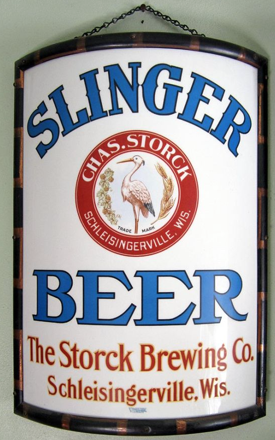 slingerbeervitrolitesign Breweriana Aficionado