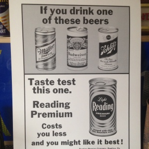 Reading Premium Beer Poster