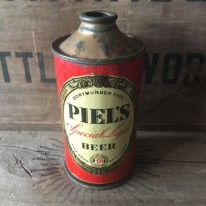 piels beer cone top can