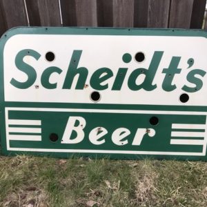 Scheidts Beer Porcelain Neon Sign