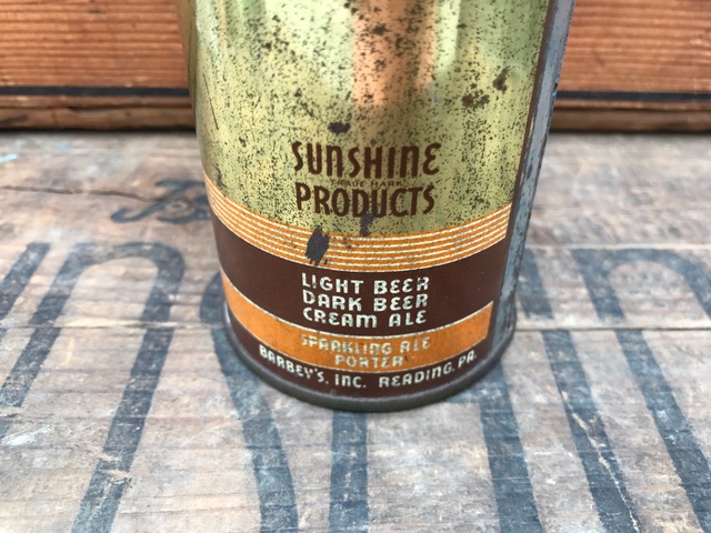 Sunshine Beer J-Spout Cone Top Can