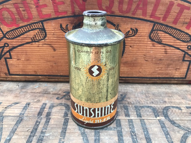 Sunshine Beer J-Spout Cone Top Can