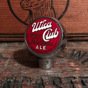 utica club pale cream ale beer ball tap knob