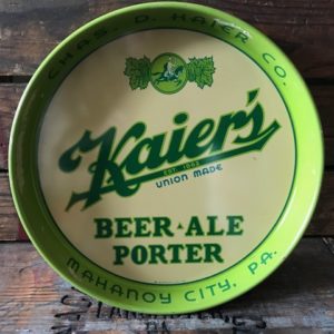 green kaiers beer ale porter tray