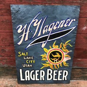 henry wagener brewing company lager beer sign