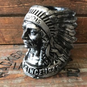 Iroquois Beer Chief Head Straw Holder