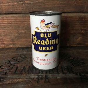 old reading beer flat top can