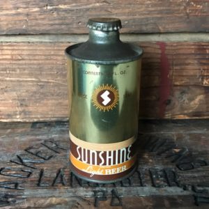 Sunshine Beer J-Spout Cone Top Can