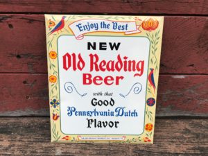 new old reading beer toc sign