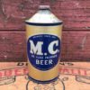 mc deluxe pilsener beer quart cone top can mount carbon brewery Continental Can Company
