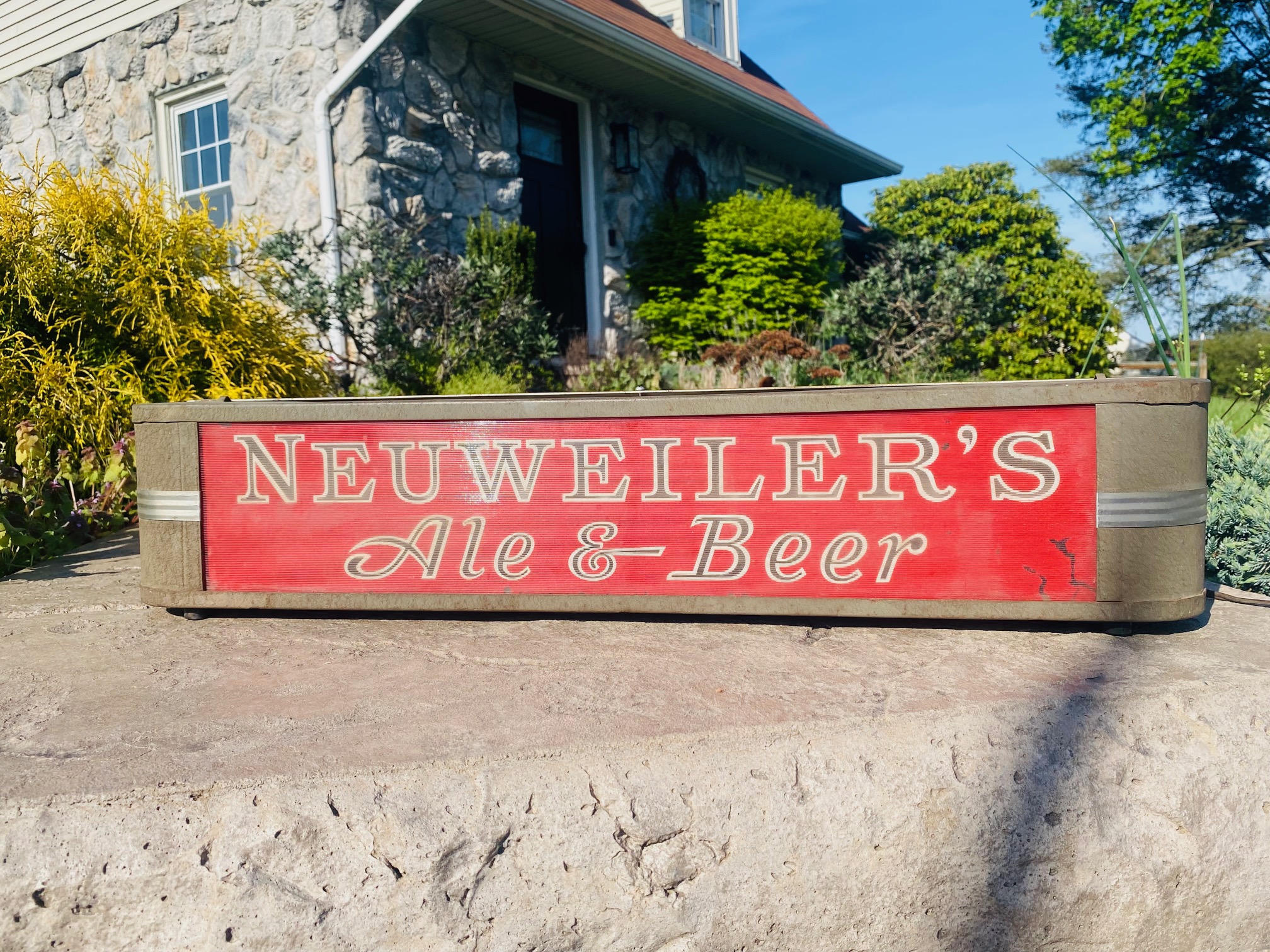 Neuweilers Ale Beer Sign Allentown Ohio Advertising Display Company