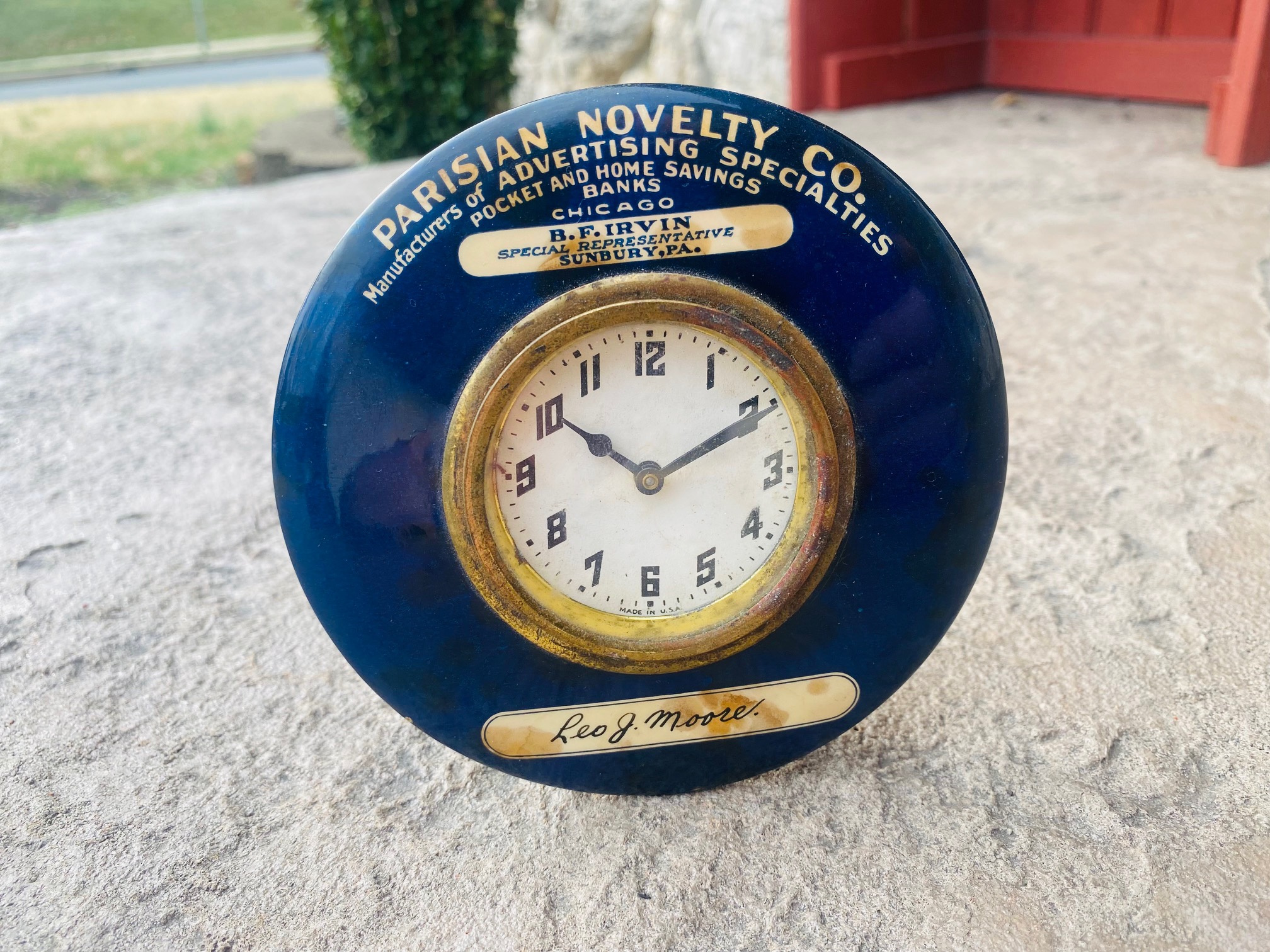 Novalty Clock Parisian Novelty Clock - Breweriana Aficionado