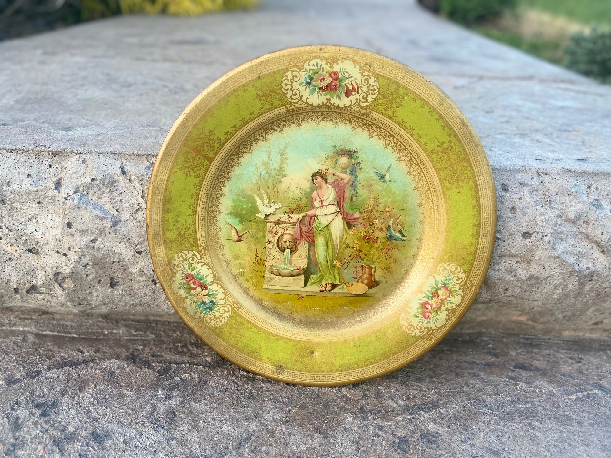 Kaiers Bottled Beer Vienna Venetian Art Plate Meek Beach Company Coshockton