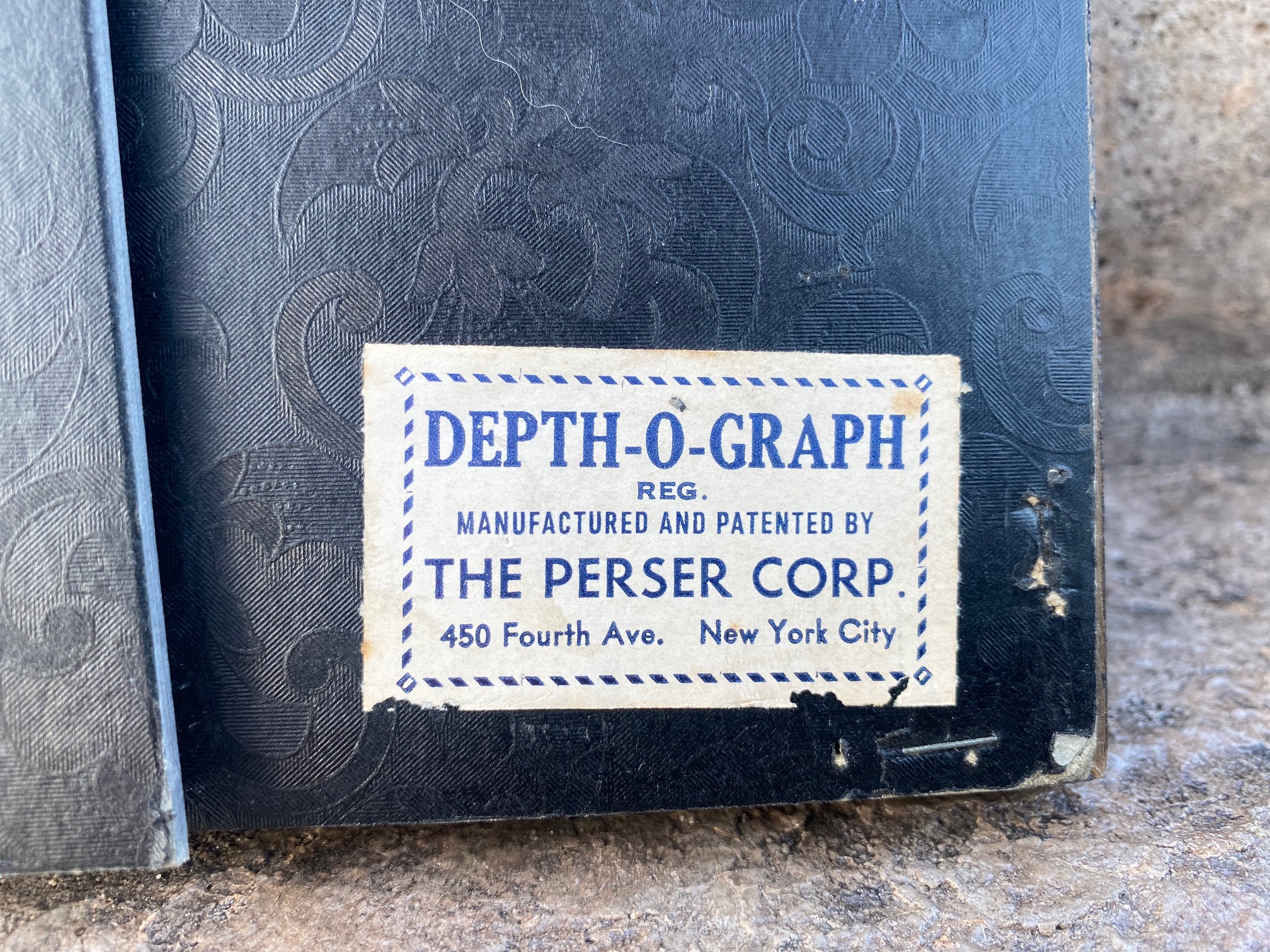 Perser Corporation depth-o-graph New York city