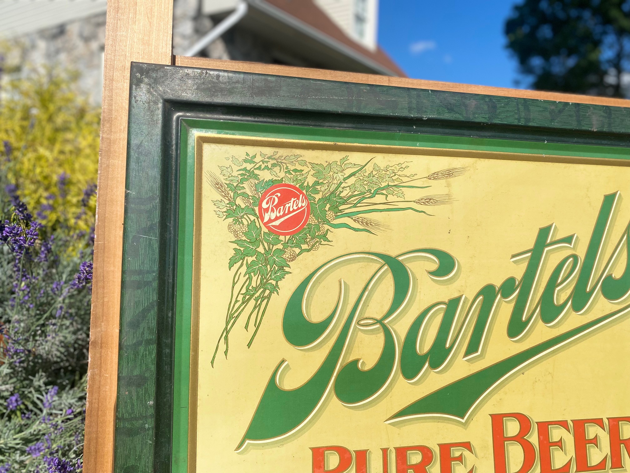 bartels pure beer sign brewing company Wilkes-barre Chas shonk company Chicago